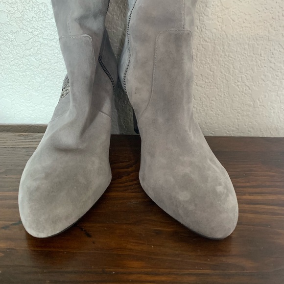 Alex Marie Gray Suede Boots - Picture 4 of 7
